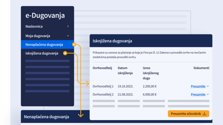 Posjetite e-Dugovanja, redizajniranu stranicu e-Blokade